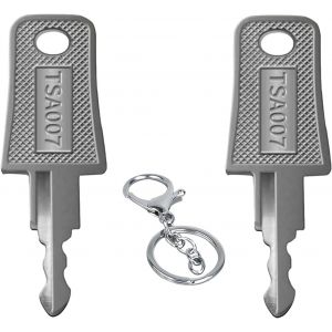KALANKA-2pcs Tsa Key Suitcase Key Cle Tsa 007 Universel,Tsa007 Clé De Voyage Pour Valise,CléS De Verrouillage Tsa,Cadenas Valise,Cadenas Tsa,Bagages Valise Douane Serrure With Rings - Neuf