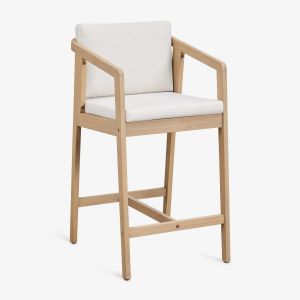 Tabouret De Jardin Haut En Bois D'acacia Kaela Acacia Marron Clair &iquest;65 Cm - Neuf