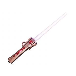 &Eacute;p&eacute;e laser r&eacute;tractable lumineuse &agrave; LED avec effets sonores - Or rose - Neuf