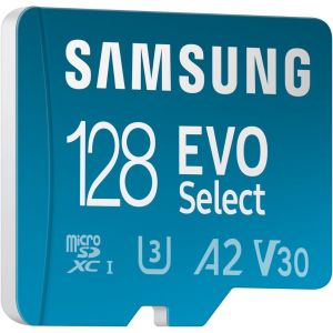 Carte Mémoire Microsdxc, Evo Select Mb-Me128Sa/Eu, 128 Go, Vitesse De Lecture 160 Mo/S¹, Fournie Avec Adaptateur Sd - Neuf