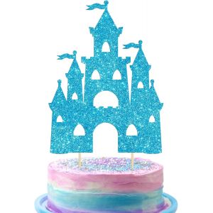D&eacute;coration De G&acirc;teau D'anniversaire Ch&acirc;teau &Agrave; Paillettes Sur Le Th&egrave;me Du Ch&acirc;teau De Princesse,Pics De G&acirc;teau D'anniversaire Pour Princesse,Prince,Anniversaire,F&ecirc;te Pr&eacute;natale,Fournitures De.[Y198] - Neuf