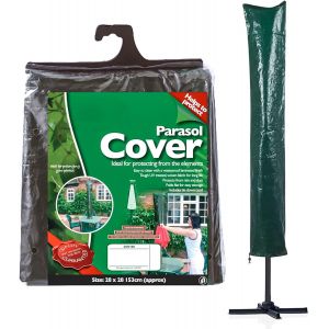 Housse De Parasol Imperm&eacute;able 28 X 28 Cm, 153 Cm (Environ) Housse De Parasol D&eacute;port&eacute; Extra Large Avec Cordons D'arrimage Avec Fermeture &Eacute;clair Pour Jardin - Neuf