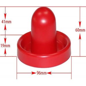 Ensemble De Hockey Sur Air Premium Avec 2 Raquettes Rouges Et 4 Rondelles, Compatible Avec Les Tables Standard, Sac De Rangement Inclus - Neuf