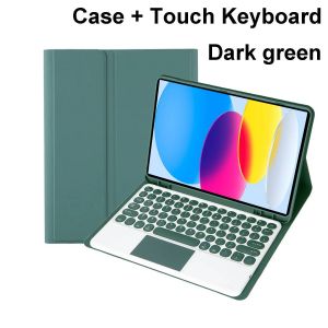 Pour Ipad 11e G&eacute;n&eacute;ration De Coque 11 Pouces A16 2025,Housses De Clavier Bluetooth Pour Apple Ipad 11e &Eacute;tui 2025 Funda.Dark Green C. - Neuf