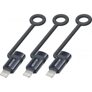 KALANKA-[Certifié Apple MFi Adaptateur USB C vers Lightning 36W pour Une Charge Rapide Compatible avec iPhone, iPad - [3 Paquet, Gris Foncé] - Neuf