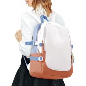 nzqaf-Sac à Dos Scolaire Fille Collège Ado Sacs à dos Loisir Unisexe Backpack Sacs Scolaires Cartables Garçons école Sacs Fille D'école Daypacks Université Voyage Bookbag léger College Pack School Ba - Neuf