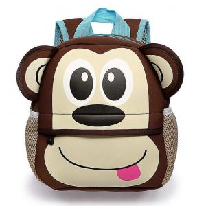 Enfants Tout-petit Sacs &agrave; dos B&eacute;b&eacute; Gar&ccedil;ons Filles Maternelle Sacs d'&eacute;cole pr&eacute;scolaire Mignon N&eacute;opr&egrave;ne Dessin anim&eacute; Sacs &agrave; dos pour 1-5 ans (Singe) - Neuf