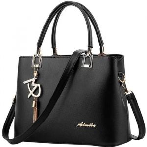 Sac à main femme en cuir noir Ya-242 - Ya-242 - Mixte - Cuir - Noir - Neuf