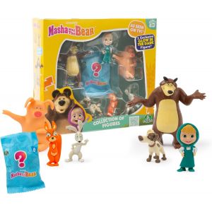 Sansh-Masha Et Michka, Coffret 7 Figurines À Collectionner Dont 1 Surprise, 5-7 Cm, Pour Les Enfants Dès 3 Ans, Mha31 - Neuf