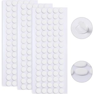Chenquansarl-Lot De 280 Pastilles Adhésives Double Face Amovibles Rondes Transparentes Sans Trace, Super Collantes, Étanches, Petits Autocollants Pour Décoration De Festival (10 Mm) - Neuf