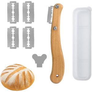 Rasoir &Agrave; Pain,Couteau A Pain Slashing Outil,Lame A Pain,Bread Lame,Lame Boulanger,Pain Baguette Lame Avec 5 Acier Inoxydable Lames,Pour P&acirc;te Graver Pain Cuisine Accessoire De Boulangerie - Neuf