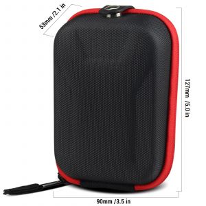 Étui de télémètre de golf à couverture oligHard, sac de télémètre, étui de rangement pour télescope de chasse en plein air, mini sac antichoc-Noir - Neuf