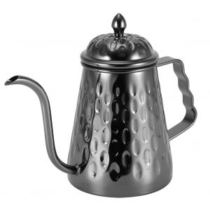 HJLIAN Theiere a cafe portable en acier inoxydable, 650 ml, a col etroit et long, pour la maison - Neuf