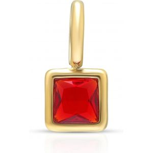 Kal-Collier Plaqu&eacute; Or 14 Carats Avec Pierre De Naissance En Oxyde De Zirconium Pour Femme Avec Pendentif R&eacute;glable Fermoir Rond Ne Ternit Pas - Neuf