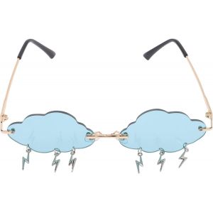 Bnhgo-Nuage Lunettes De Soleil Vintage Sans Monture Lunettes De Soleil Drôles Lunettes Disco Lunettes De Soleil Flash Gland Pour Femmes Et Hommes Lunettes Teintées Lunettes De Soleil Festival - Neuf