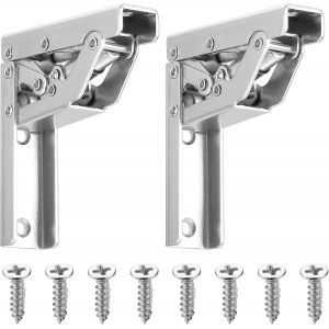 Support Pour &Eacute;tag&egrave;re, 2 Pcs Charni&egrave;res Pliables 90 Degr&eacute;s/180 Degr&eacute;s, Charni&egrave;res de Table Cach&eacute;es, Serrures de Charni&egrave;res de Placards, Charni&egrave;res Pliantes, Charni&egrave;res de Vis Pour Meubles - Neuf