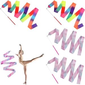 Ruban De Danse,Ruban De Gymnastique,Ruban De Gymnastique Rythmique,Gym Fitness Rubans,Ruban Danse Artistique Pour Les Enfants,Tournoyant Rubans Pour Enfants Danse Artistique.[B1567] - Neuf