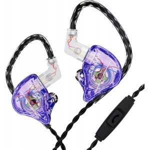 ERYI-Kbear Storm Écouteurs Intra-Auriculaires Pour Chanteurs Batteurs Musiciens, Écouteurs Filaires Hires Dans Les Écouteurs Intra-Auriculaires Personnalisés Iem, Câble Détachable Plaqué Argent Ofc - Neuf