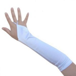 13 Pouces De Satin Fingerless Coude Longueur Gants De Mariage Pour Les Filles En Différentes Couleurs Et Tailles - Neuf