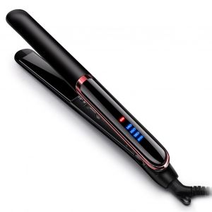Fer A Lisser Professionnel En Ceramique, Reglable, Noir, Pour Salon, Prise Americaine 110 V - Neuf