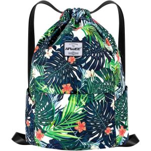 RFCBC-Étanche Sac à Dos à Cordon Grand Sacs de Sport à Cordon de Serrage Sac à Dos Unisexe pour Femme Hommes Voyage Vie Quotidienne Plein Air Yoga Plage Natation - Neuf