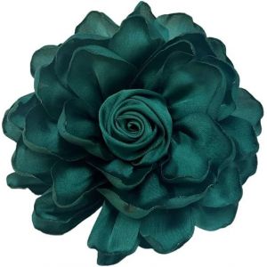 Kjdal-100mm Grande Broche En Tissu Avec Fleur De Broches D&eacute;licates Faites &Agrave; La Main Classique Pour F&ecirc;te Mariage Danse Banquet Pour Femmes Accessoires De V&ecirc;tements Cadeaux De Saint-Valentin - Neuf