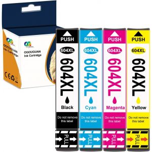 OGOUGUAN 604XL Cartouche d'encre Compatible Epson 604XL 604 XL pour XP-2200 XP-2205 XP-3200 XP-3205 XP-4200 XP-4205 WF-2910 WF-2930 WF-2935 WF-2950 (4 Pack) - Neuf