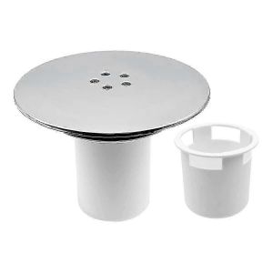 Couvercle de drain de douche 90mm chromé de remplacement pour salle de bain - Neuf