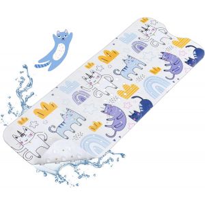 Tianyi-Tapis De Bain Antid&eacute;rapant Bebe, 100x40cm Tapis Antid&eacute;rapant Baignoire, Anti Glisse Tapis De Douche Avec 200 Ventouse Mat&eacute;riel De Pvc Pour Enfants Et B&eacute;b&eacute;, Sans Bpa & Lavable En Machine - Neuf