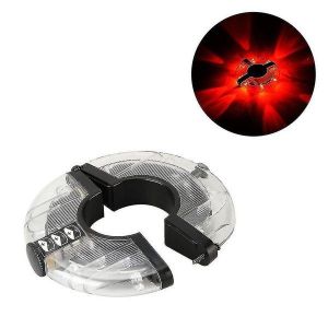 Éclairage De Rayon De Vélo Vibrant Pour Enfants - Éclairage De Moyeu Élégant Et Sûr Pour La Conduite De Nuit, Étanche, Plusieurs Modes, Installation Facile, Batterie Incluse ! - Neuf