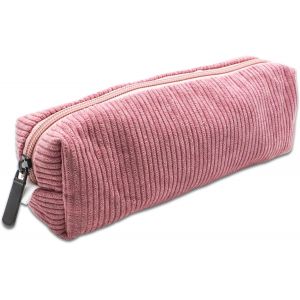 MAA-Crayons Fermeture éclair Grande Capacité,Trousse de Toilette Fille,pour Femme,Voyage,bébé,Enfant,Petite pour Adolescents,Homme,Compartiments,Back to School,Indispensable,Rose Rangement Makeup,Uni - Neuf