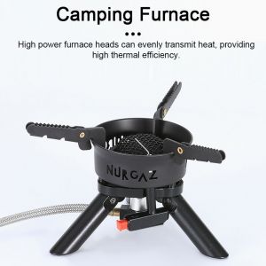 PoêLes En MéTal De Camping En Plein Air, Four De Barbecue De Pique-Nique Portable, PoêLes Pliables, Accessoire De Cuisine Pour Faire Bouillir L'eau - Neuf