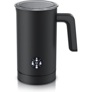LETNERNY-Mousseur À Lait Électrique 500 W, Boîtier À Double Paroi, 4 Programmes, Mousse C Et Froide, Mousse Crémeuse Et Ferme, 150/300 Ml, Revêtement Antiadhésif, Cappuccino/Latte Macchiato - Neuf