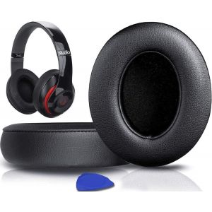 KALANKA-&reg; Coussinets d'oreille, Oreillettes de Remplacement pour Beats Studio 3 et Studio 2 Casque Circum-aural, Cache-Oreilles Couverts en Cuir Prot&eacute;ine, Supression de Bruit Mousse &agrave; M&eacute;moire - Neuf