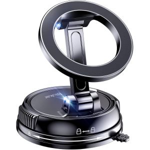 Support Telephone Voiture Pour Magsafe, Porte Telephone Tableau De Bord, Ventouse Puissante & 20*N52 Super Aimants, 360°Rotation Porte Téléphone Voiture Aimanté Pour Smartphones - Neuf