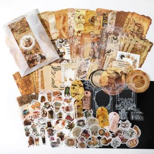 200 Pièces Autocollants Pour Scrapbooking Vintage Scrapbooking Stickers Rétro Autocollant Scrapbooking Stickers Aesthetic Vintage Scrapbooking Materiel Pour Scrapbook Album Photo Diy Journaling - Neuf
