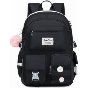 KALSC-Sac À Dos D'École Pour Adolescente,Sac À Livres Avec Compartiment Pour Ordinateur Portable Pour Étudiantes - Neuf