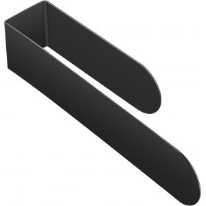 Salle de bains porte serviette mural porte serviette sans per&ccedil;age, 38 cm salle de bain serviette rack sans per&ccedil;age dans l'acier inoxydable, laqu&eacute; noir adh&eacute;sif porte serviette salle de bain serviette rack - Neuf