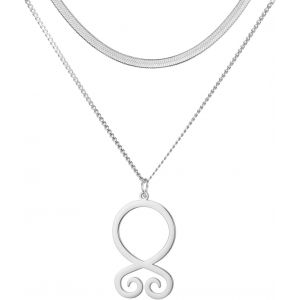 Kal-Collier Croix De Troll Pendentif Viking Acier Inoxydable Croix De Troll Amulette De Protection Bijoux Nordiques Pour Hommes Femmes - Neuf