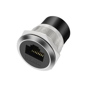 KAL-Adaptateur De Montage De Panneau Rj45 Cat6A Filetage Fixed Mount Coupleur Ethernet Femelle Vers Femelle Connecteur Pass-Through Cat6A/Cat6/Cat5E 8P8C Socle Réseau Lan - Neuf