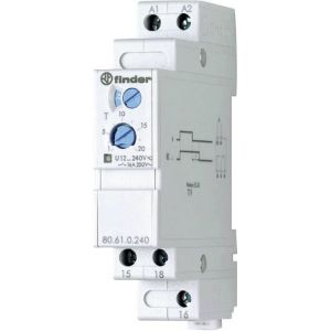 Finder 80 S&eacute;rie Relais De Temporisation &Agrave; D&eacute;lai D'Arr&ecirc;t 8A 24-240V - 80.61.0.240.0000 - Neuf
