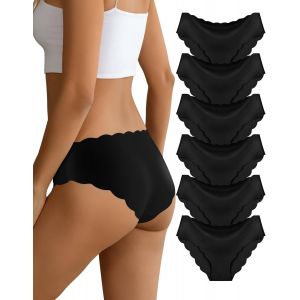 Kgabery-Knickers Sans Couture Pour Femmes Sous-Vêtements Extensibles Femmes Dames Basic Bikini Pour Usage Quotidien 6 Pack - Neuf