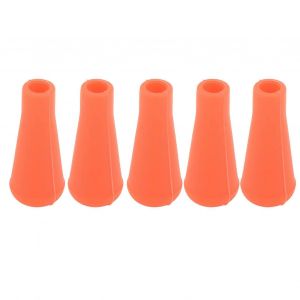5pcs Tir &Agrave; L'arc Fl&egrave;che Pointe 8mm Diam&egrave;tre Int&eacute;rieur Pointe De Fl&egrave;che En Caoutchouc Pour L'entra&icirc;nement Des Fl&egrave;ches En Plein Air Orange - Neuf