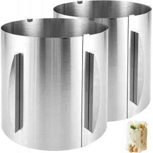 Chenquansarl-Lotde2cerclesgteaude20cmdehautrglablede1630cmenacierinoxydableavecchellegraveetclipsdefixationpoursuperposerouremplirdesgteaux - Neuf