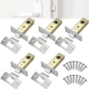 Ensemble de serrures &agrave; mortaise 5 pi&egrave;ces pour portes en aluminium - Serrures &agrave; cadre tubulaire durables avec installation facile et conception standard europ&eacute;enne - Neuf