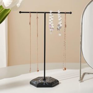 Ershi-Porte Bijoux Presentoir, 25.5cm Présentoir À Bijoux, Organisateur De Collier, Porte Collier, Support Rangement Bijoux Pour P[4779] - Neuf