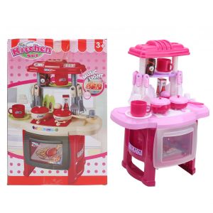 Jouet de cuisine pour enfants, simulation d'ustensiles de cuisine, jeu de role, jouets educatifs, rose - Neuf