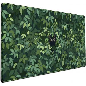 Large Green Cute Cat Mouse Pad Decorative for Computer Mouse Game Desktop Keyboard Laptop Large Cartoon XL (80x40cm)-with Base - Neuf