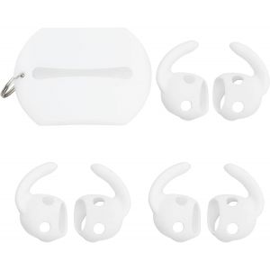 KAL-Lot De 3 Paires De Crochets D'Oreille Antidérapants En Silicone Avec Pochette Supplémentaire En Silicone Pour Écouteurs Compatibles Avec B-Eats Studio Buds 2021, Blanc - Neuf