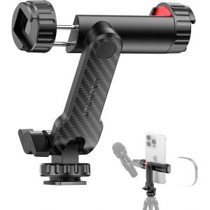 KAL-Adaptateur De Montage De Trépied Pour Téléphone, Adaptateur Trepied Smartphone Avec 2 Sabots Froids Et Une Vis 1/4"", Rotatif À 360° Pince Telephone Trepied, Support Telephone Appareil Photo - Neuf